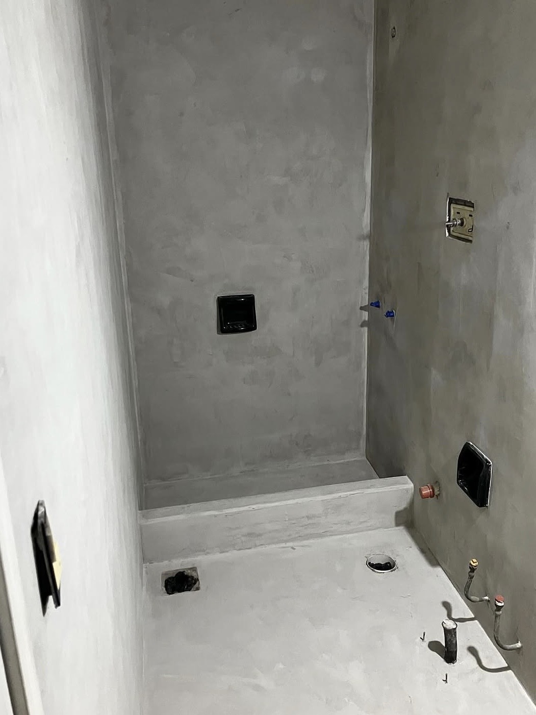 Base de baño en obra